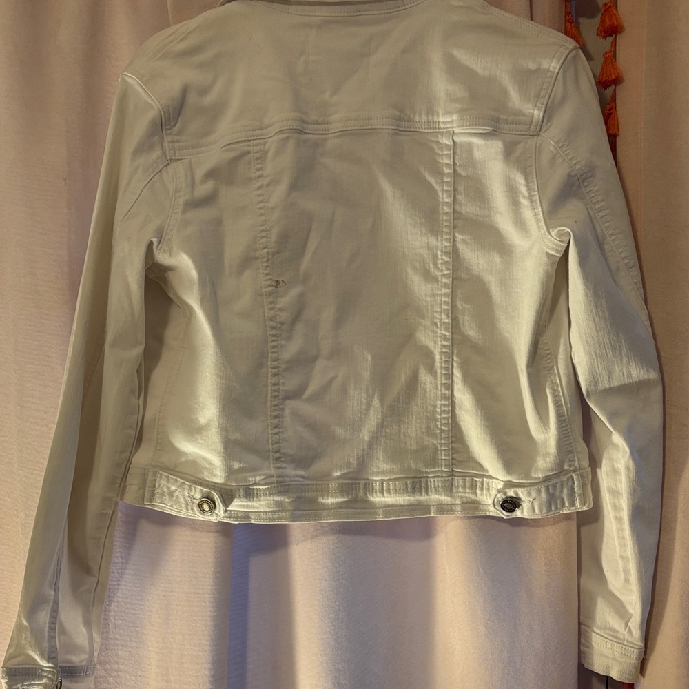 White Jean Jacket - Picture 5 of 5